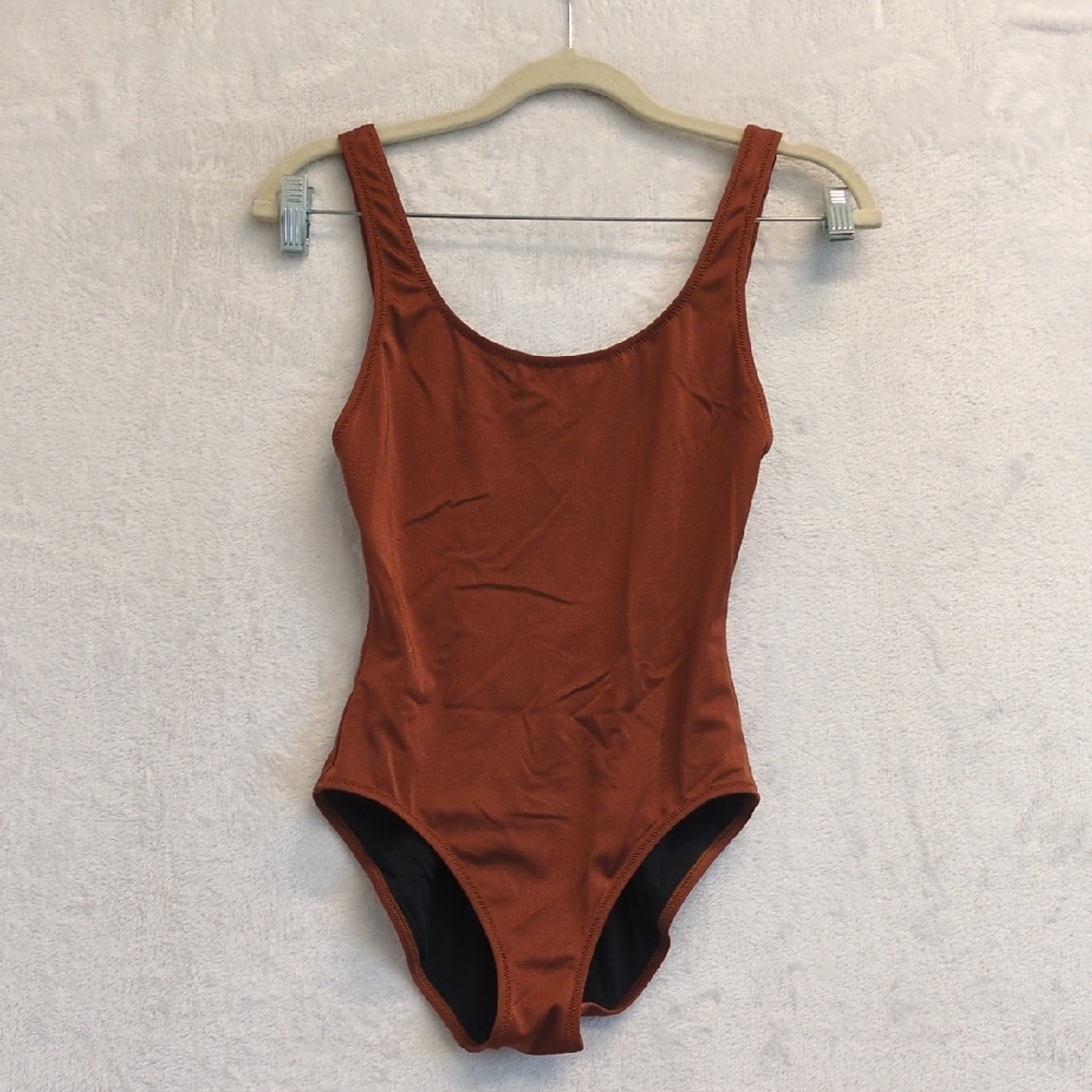 Solid & Striped Women's Rust Metallic Backless On… - image 1